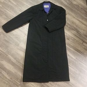 Vintage L.L. Bean black long coat